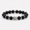 Ebony Wood & 925 Silver Buddha Bracelet - Men's Spiritual