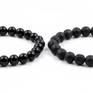 Protection Intention Crystal Set - Obsidian & Black Tourmaline