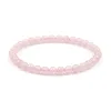 Delicate Rose Quartz Crystal Bracelet - 4mm Mini