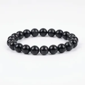 Natural Black Tourmaline Crystal Bracelet - 8mm