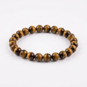 Natural Tiger Eye Crystal Bracelet - 8mm